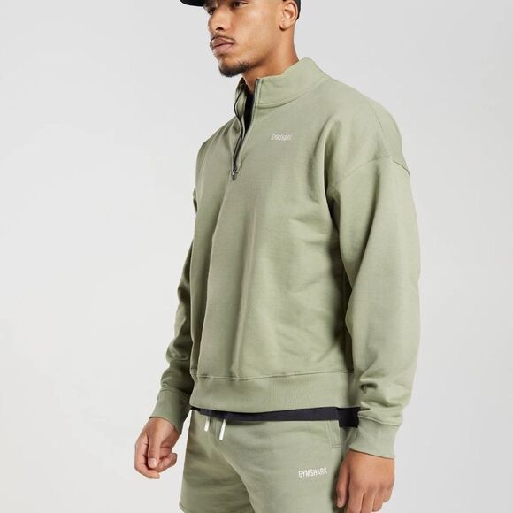 Gymshark REST DAY SWEATS 1/4 ZIP
Oversized Fit XS Sage Green NWT in packaging‎ - Picture 4 of 7